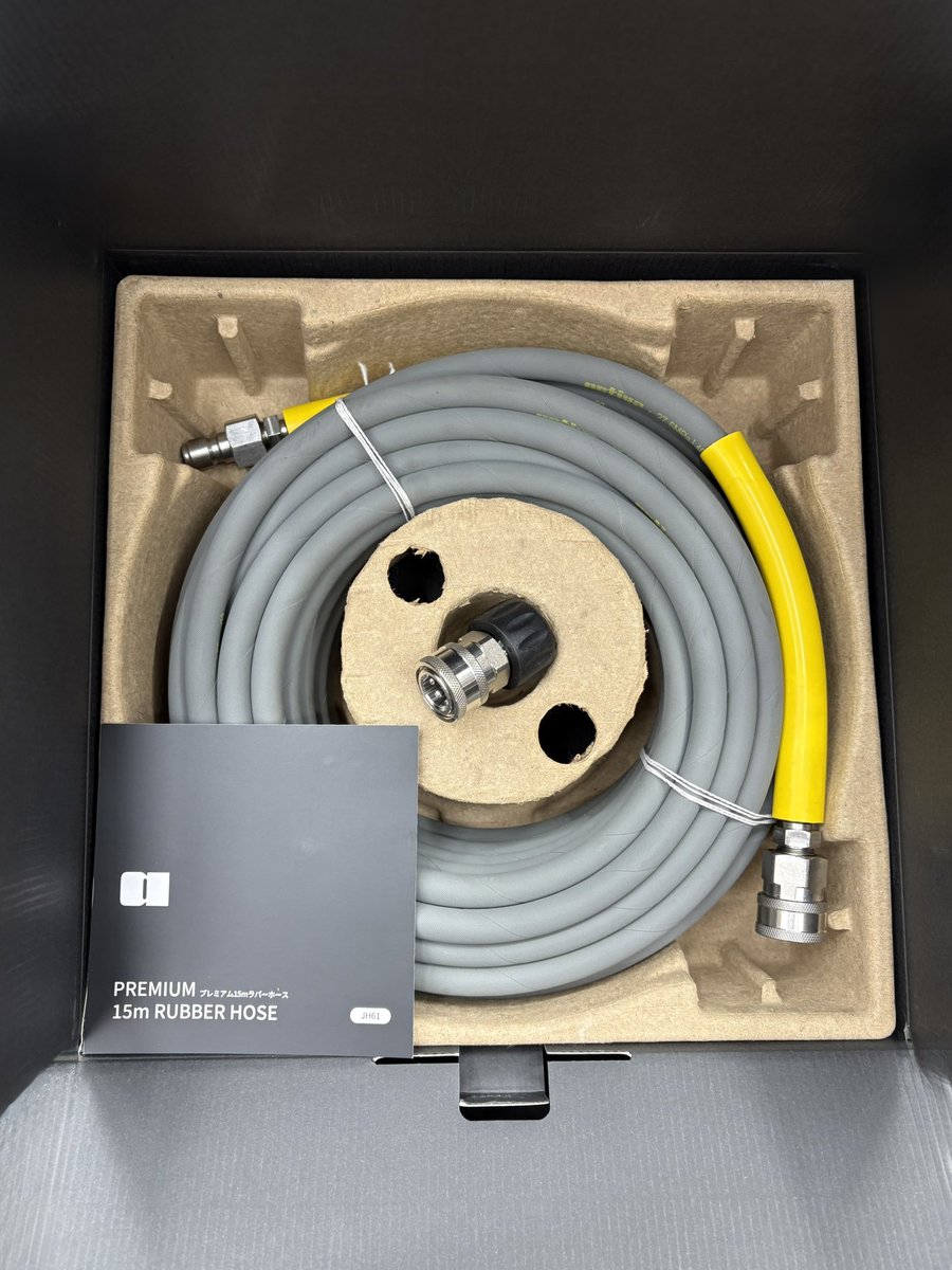 autobacs_koga's tweet image. #Active
プレミアム 15mラパーホース
高圧洗浄機用の延長ホース

耐熱性、膨張試験など、厳しい業界基準をクリアしており、あらゆる電動式高圧洗浄機の圧力・流量に対し耐久性を備えています！

クイックコネクト部分はフル304ステンレス製で、3/8インチのオス型プラグとメス型クイックコネクトを搭載