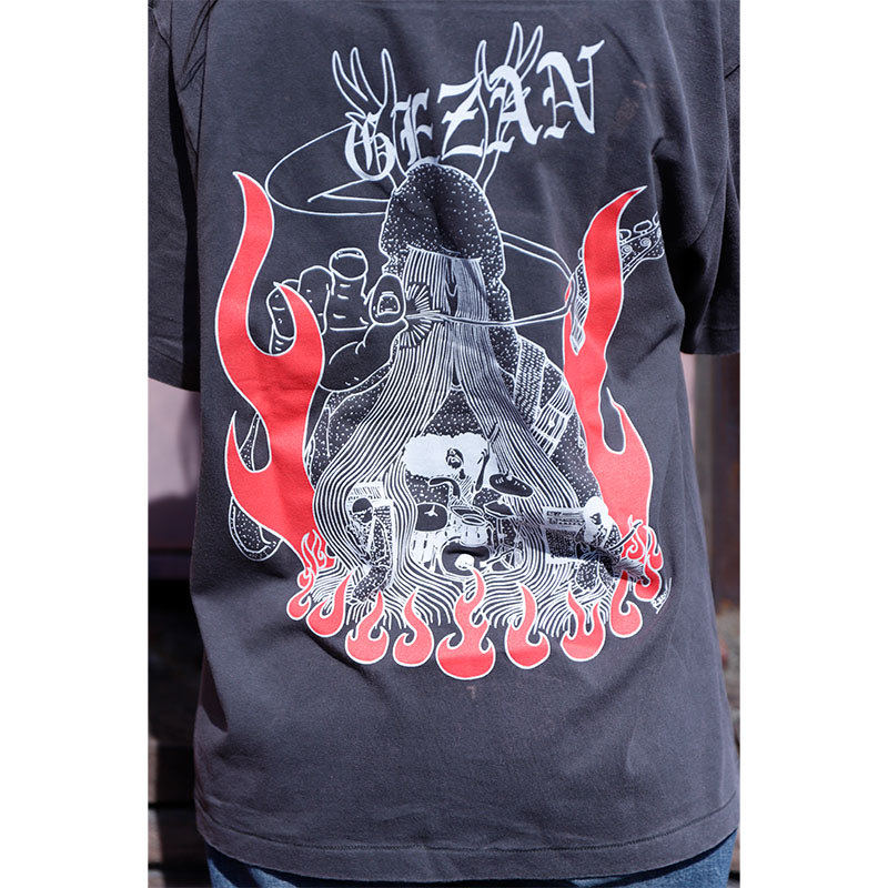 ω')[うす] GEZAN日本武道館公演用のTシャシ描きますた〜☆ マヒトから