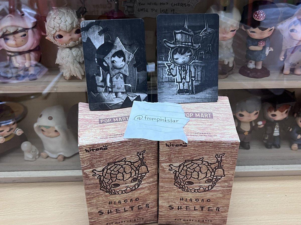 frompinkstar's tweet photo. ส่งต่อกล่องละ230ส่งฟรีงับบ แกะเช็คการ์ดอย่างเดียวค่า 

#ตลาดนัดฮิโรโนะ #ตลาดนัดhirono #hirono #ตลาดนัดarttoy #ตลาดนัดpopmart
 #ตลาดนัดกล่องสุ่ม #popmart #hirono https://t.co/L0hyEnxPKn