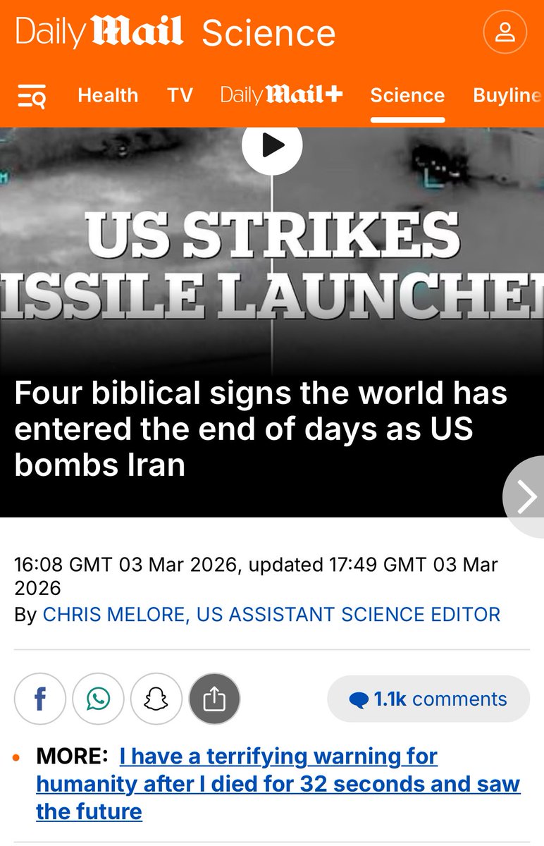 Geniální. Daily Mail a jeho sekce věda.