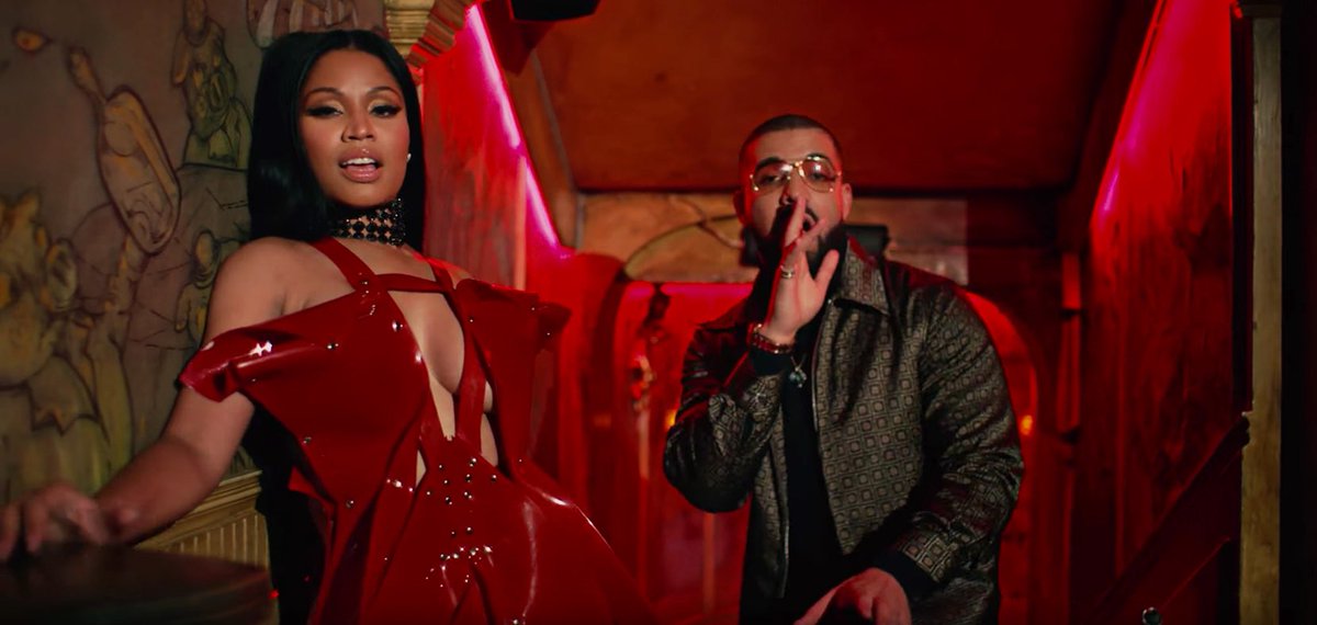 PopTingz's tweet image. 9 years ago today, Nicki Minaj released ‘No Frauds,’ with Drake and Lil Wayne.