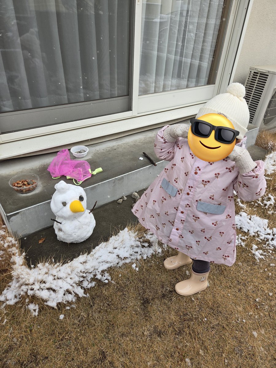 commojun's tweet photo. 先月の雪降った日に娘と作った雪だるまを3Dプリンタで印刷してフィギュアにしました https://t.co/FoFKO9WKFs