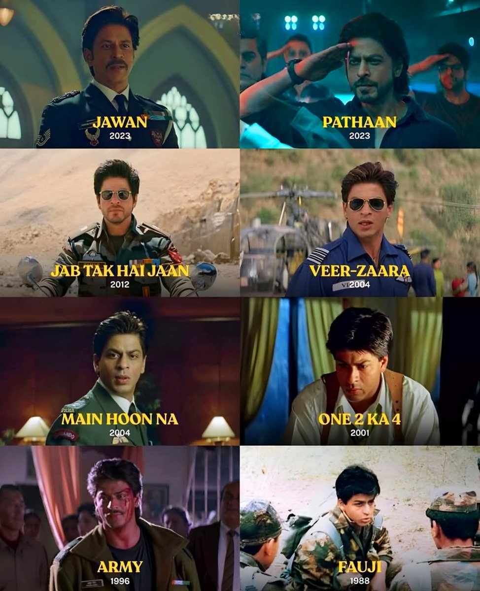 SRKClubSangliFC's tweet photo. From Fauji to Jawan โ Shah Rukh Khan proving for decades that SRK was born to wear the uniform and rule every screen ๐๐ฎ๐ณ๐ฅ
@iamsrk
#ShahRukhKhan #SRK #Jawan #Pathaan #JabTakHaiJaan #VeerZaara #MainHoonNa #One2Ka4 #Fauji #SRKIconic #SRKForever #KingKhan #SRKMagic #SRKClubSangli #SRKFans #SRKAddict #BollywoodLegend