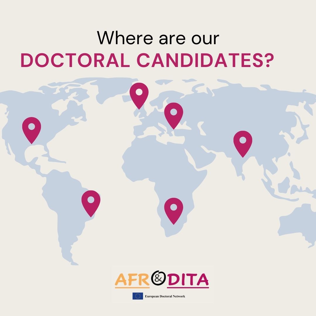 afrodita_dn's tweet image. 🌍✨Meet our Doctoral Candidates across Europe!
Our doctoral candidates are based in leading institutions across different European countries, sharing knowledge, methodologies and perspectives to address common research challenges. #Afrodita #MSCA #DoctoralNetworks #HorizonEurope