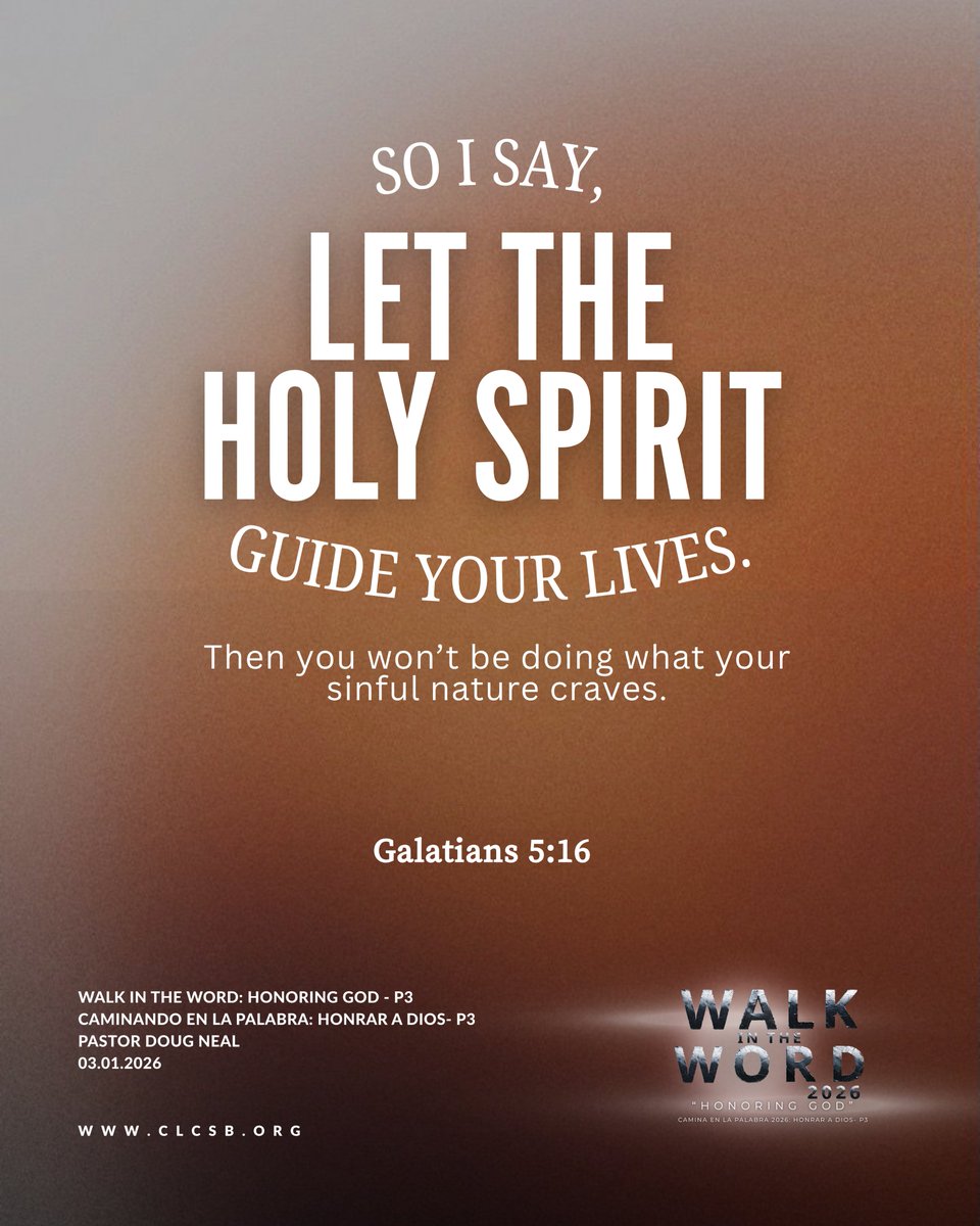 clc_sb's tweet image. Flesh fights.
Spirit leads.
Let the Holy Spirit guide your life. 🕊️

Choose Spirit over impulse today.

Comment SPIRIT LED if that’s your decision.

#Galatians516 #WalkInTheWord #HonoringGod #SpiritLed #FaithWalk #CLC #CLCSB