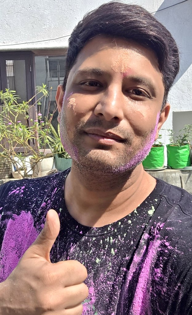 pankjtanwar's tweet photo. #HappyHoli ! 

No RED ANY MORE, PLZ... 🙏 https://t.co/DMfkcxH78U