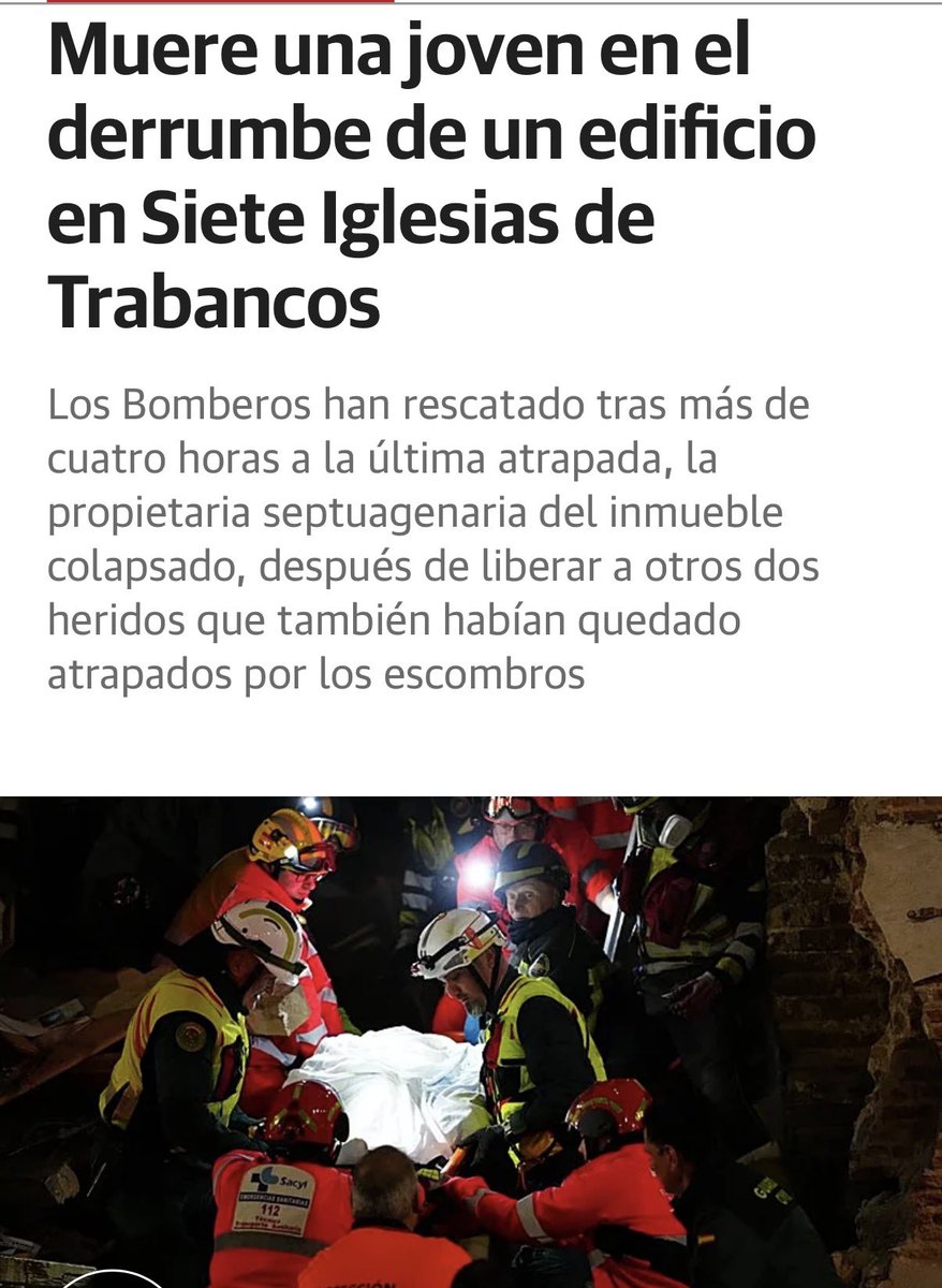 Desde <a href="/Vox_Dip_Vall/">Grupo VOX Diputación Valladolid</a> manifestamos nuestras condolencias a la familia de la fallecida y deseamos pronta recuperación a los heridos 🙏🏻🙏🏻. 
Gracias <a href="/BomberosDip_VLL/">Bomberos Provincia de Valladolid</a> 🚒