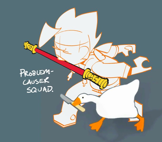 My friend showed me this ! The duck Mk is so cute!
I drew this after referring to this picture!