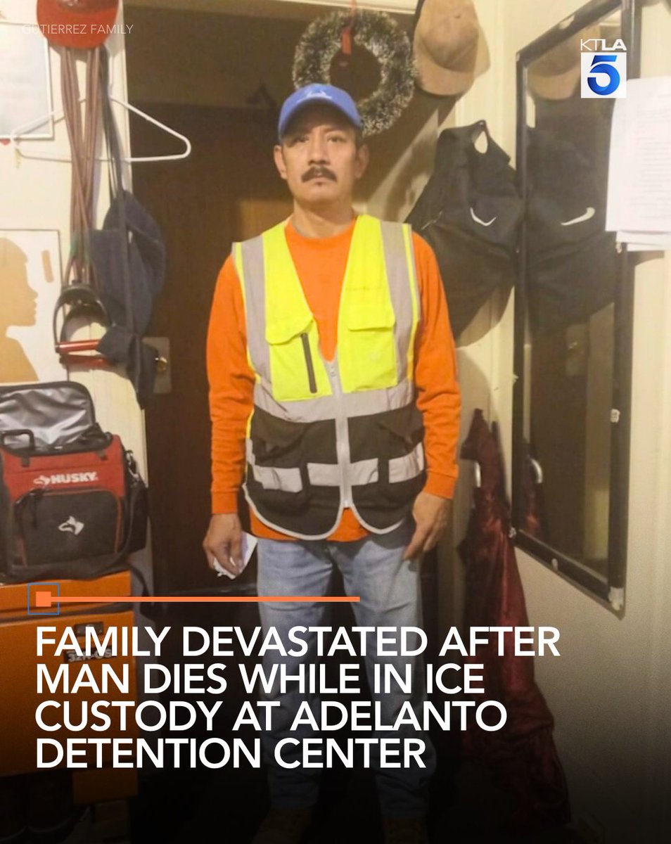 Family members are devastated and speaking out after a man died while in custody at an ICE detention center in Adelanto.
Details: ktla.com/news/local-new…