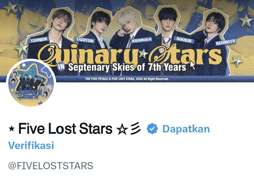 ⋆ 𝖥𝗂𝗏𝖾 𝖫o𝗌𝗍 𝖲𝗍𝖺𝗋𝗌 ☆彡 tweet media