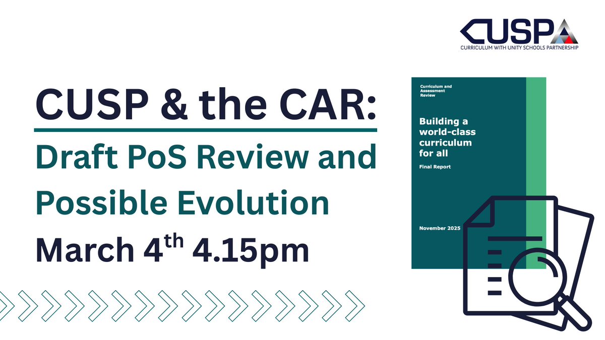 Curriculum with USP tweet media