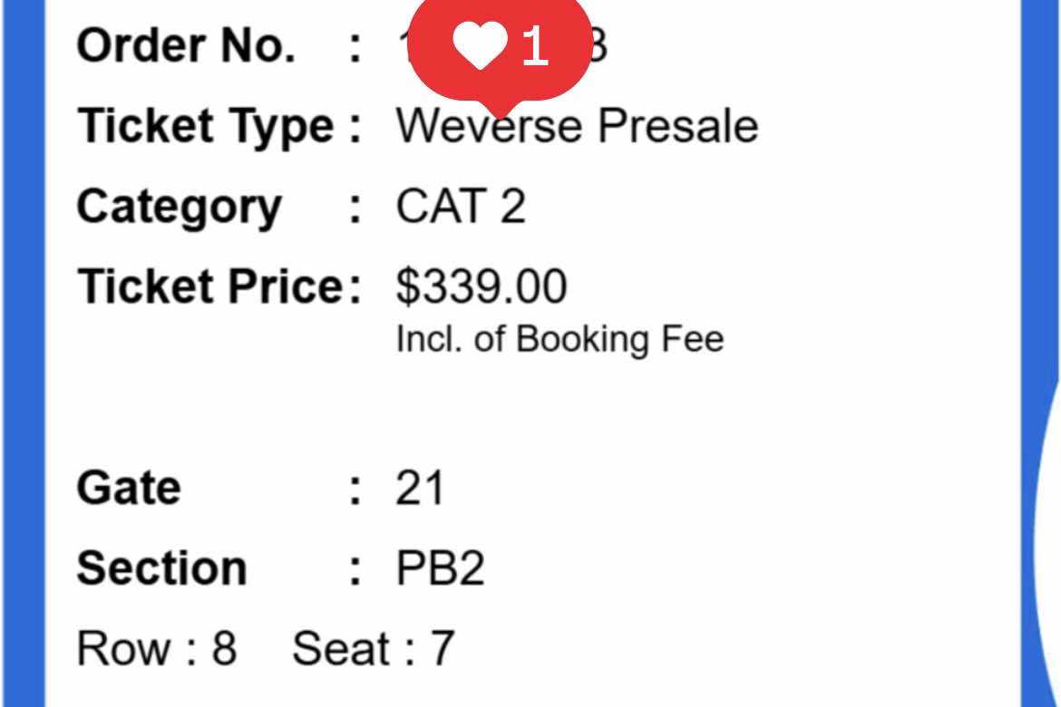 WTS / LFB 🇸🇬
SEVENTEEN Singapore tickets 🎟️

Serious buyers only. DM me!

#SEVENTEEN #SVT #SEVENTEEN_NEW #SVT_Singapore #WTS #LFB #Carat #CaratSingapore #SGConcert #SVTinSG