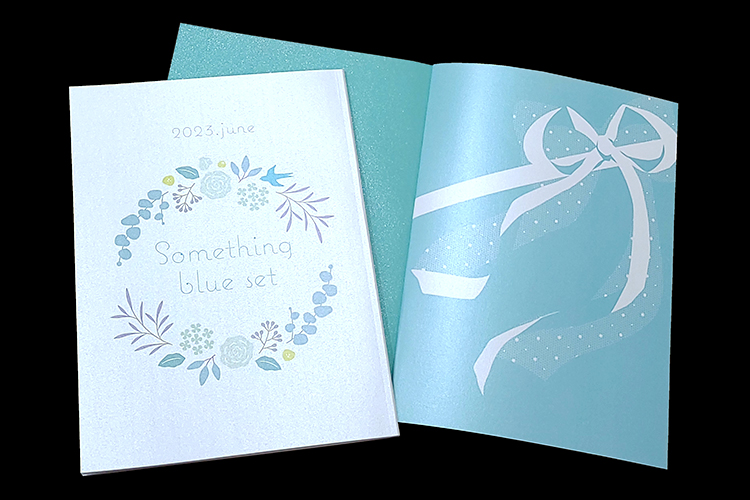 期間限定復刻
💍サムシングブルーセット💍
【2026/2/26～7/3午前10時まで】

花嫁の幸せを願うおまじない”サムシングブルー”をコンセプトにしたセットです💙
この機会に、幸せな推しカプ結婚本を作りませんか？