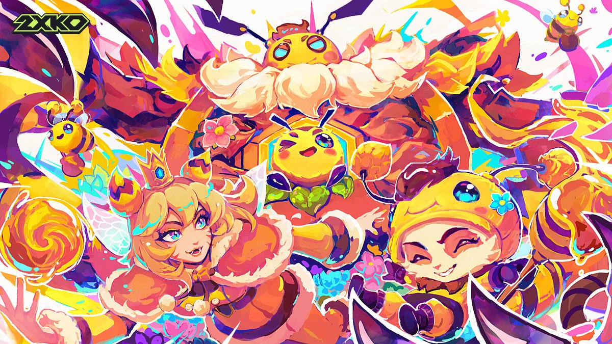 みつばちスキンが2XKOにやってきた🐝

かわいい？
甘く見たら、ひと刺しからフルコンボだ。
気をつけて。

Illustrated by かるもぬふさん（<a href="/karumonufu/">かるもぬふ</a>）

#2XKOJP