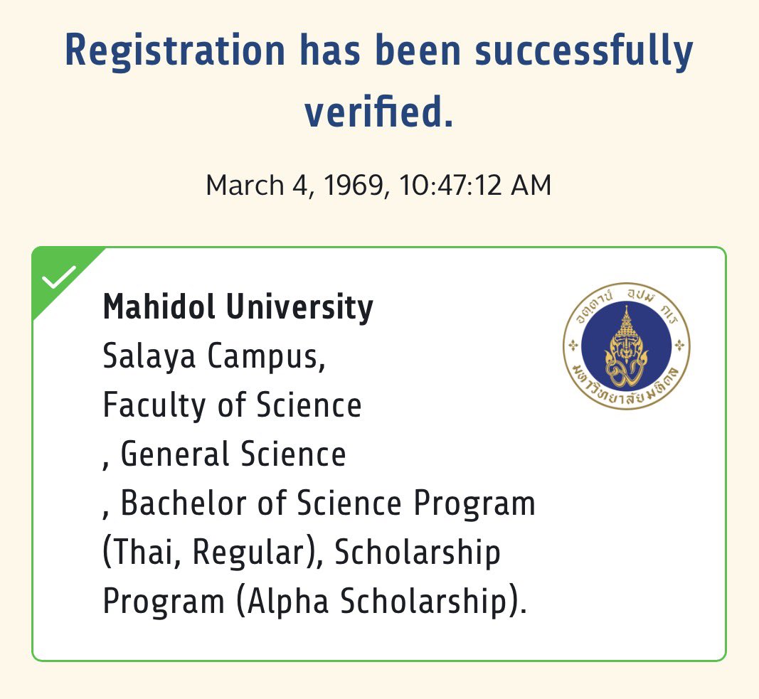 Officially a Mahidol student 💙💛 #dek69