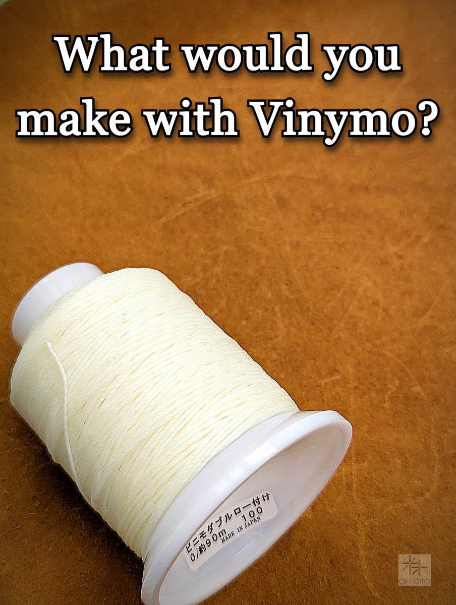 Vinymo_ohto_JP's tweet image. Vinymo Double Waxed Thread (#0/90m): Thick, waxed thread ready for hand stitching. Smooth pull, great hold for heavy projects. 15 colors available.
What would you make with this? 👇
#Vinymo #WaxedThread #HandStitching #Leathercraft #Ohtoito