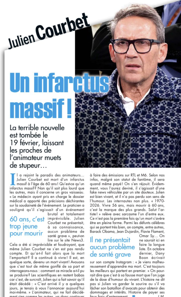 Julien Courbet tweet media