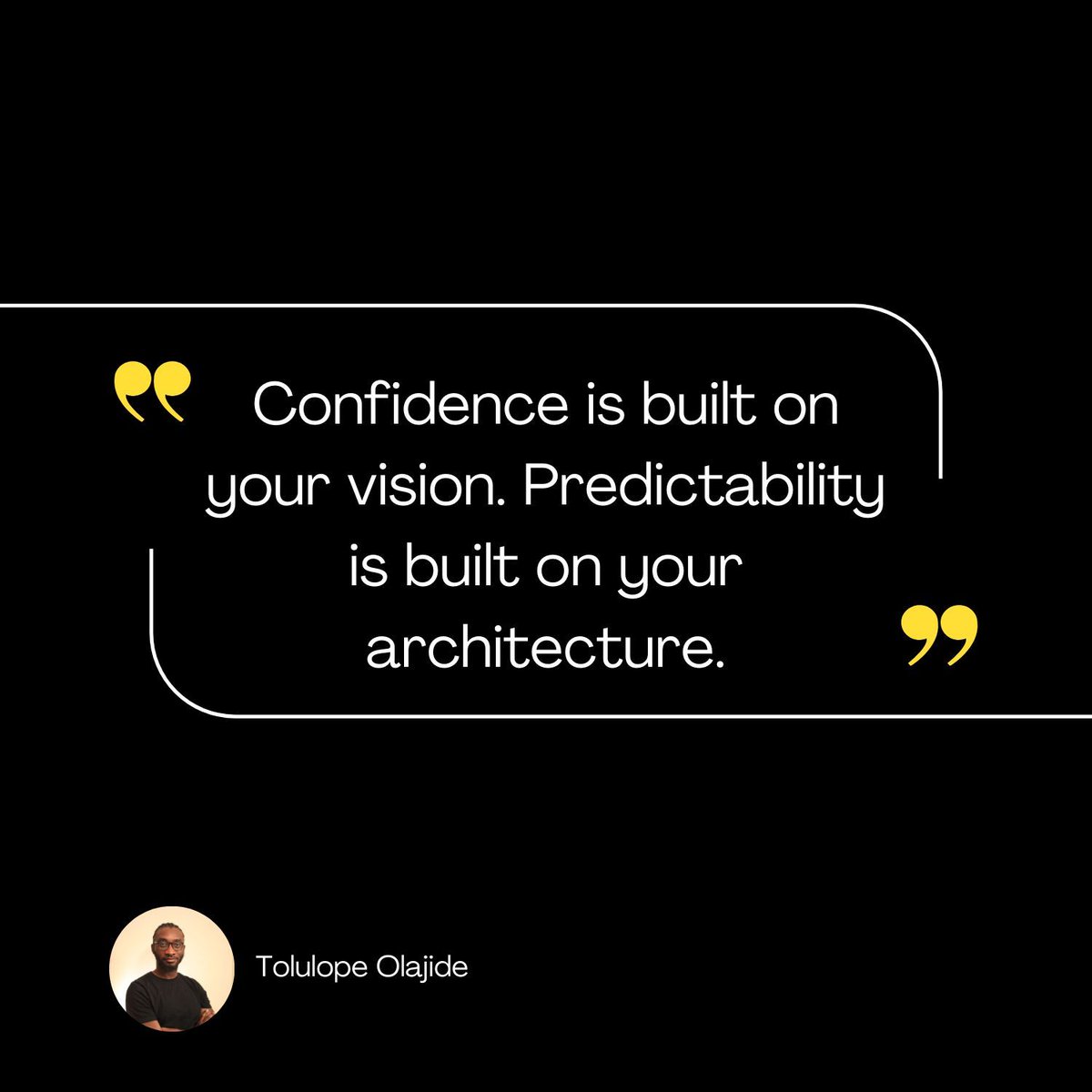 TMOlajide's tweet photo. Most founders think external scrutiny is an attack on their ambition.

It’s actually a stress test of their architecture.

If you have to explain why a result happened, your design hasn't caught up with your reality.

Build a machine, not a personality cult. https://t.co/2zstEaA6eo