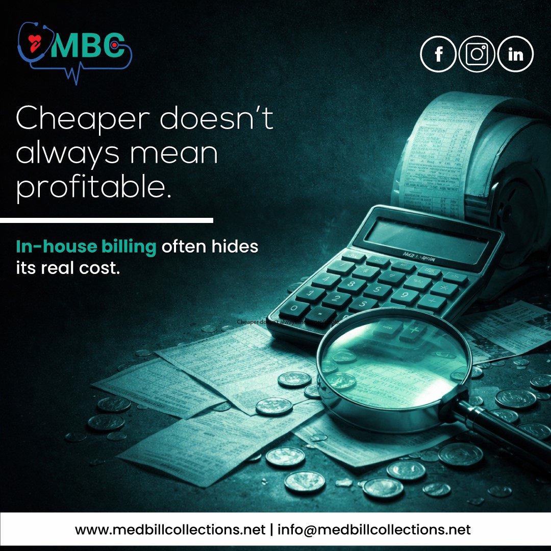 MedBillCollect's tweet image. Cheaper doesn’t always mean profitable. In-house billing often hides its real cost.

📩 info@medbillcollections.net
🌐 medbillcollections.net

#medicalbilling #practiceoperations #revenuecycle #medicaloffice