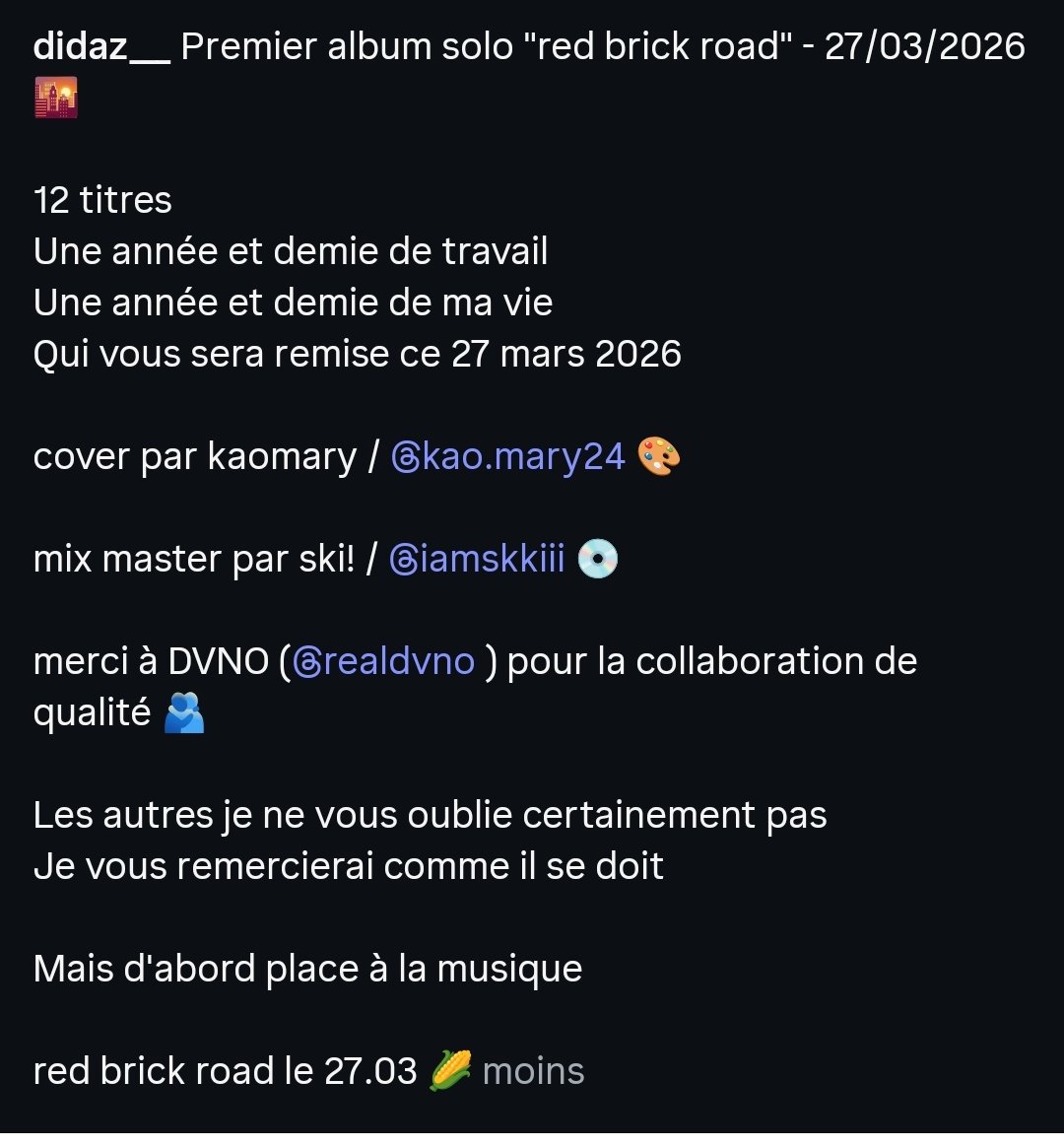 "red brick road" le 27.03 🧱