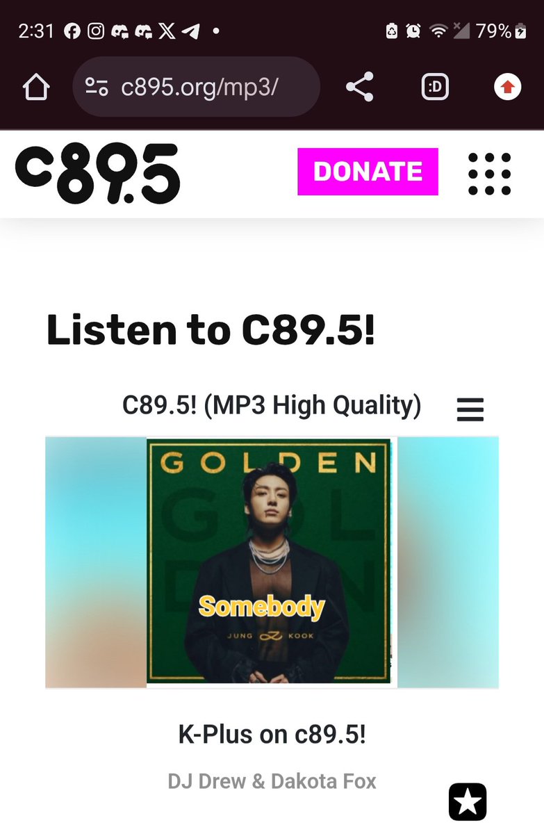 _TK_Supporter's tweet image. Thank you for playing #Somebody by #JUNGKOOK today on the #KPlusArmyHour @ReallyAcesFox @KplusArmyhour #Golden 
               @Kplus_Armyhour 
                          💚💜