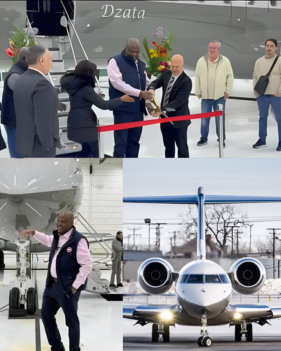 A proud moment as 🇬🇭 Ghanaian businessman Ibrahim Mahama stands in front of his newly acquired Bombardier Global 6500, marking another milestone in his journey. ✈️

From the hangar floor to the ribbon cutting ceremony, the luxury jet, branded “Dzata,” symbolises ambition, growth