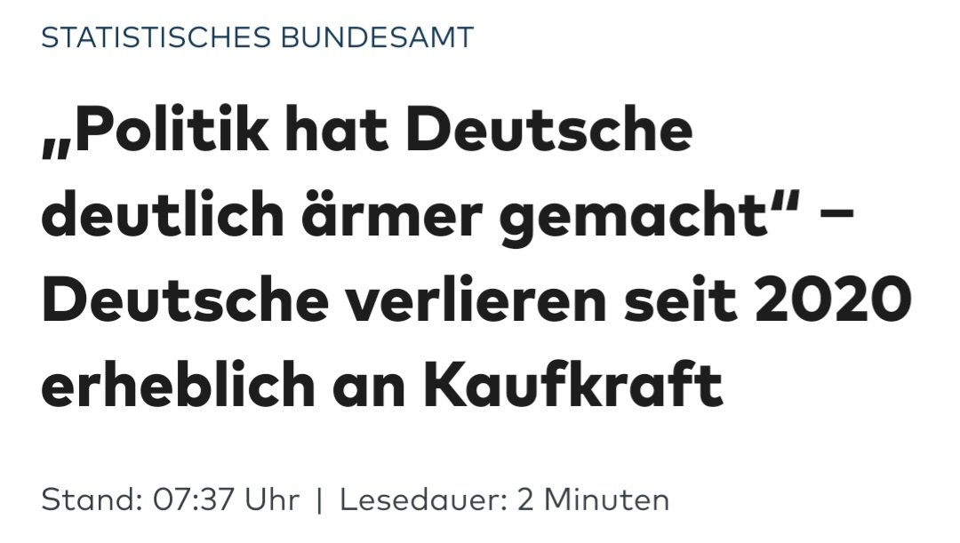 Die neuen Zahlen zeigen, dass die Mehrheit der Bürger seit Corona und Ukraine-Krieg erheblich an Wohlstand verloren hat. Die Einkommensentwicklung liegt seit 2020 zehn Prozentpunkte unterhalb der Teuerung. Das sind keine kleinen Einschnitte, sondern massive Kaufkraftverluste. Die