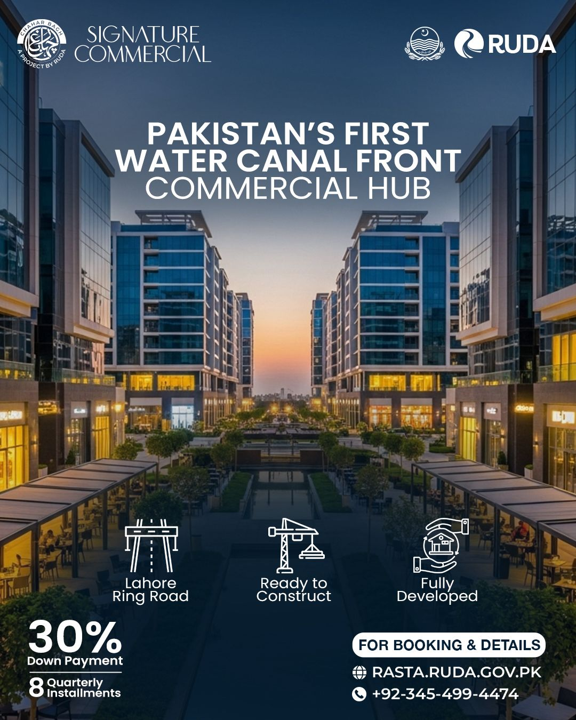 Ravi_RUDA's tweet photo. Experience a new benchmark in commercial excellence with Pakistan’s first canal-front business hub. Ideally located on the Ring Road, this fully developed district offers immediate construction rights for high-yield corporate and retail ventures.
#RaviCity #ChaharBagh https://t.co/qZZ2YwxKVO
