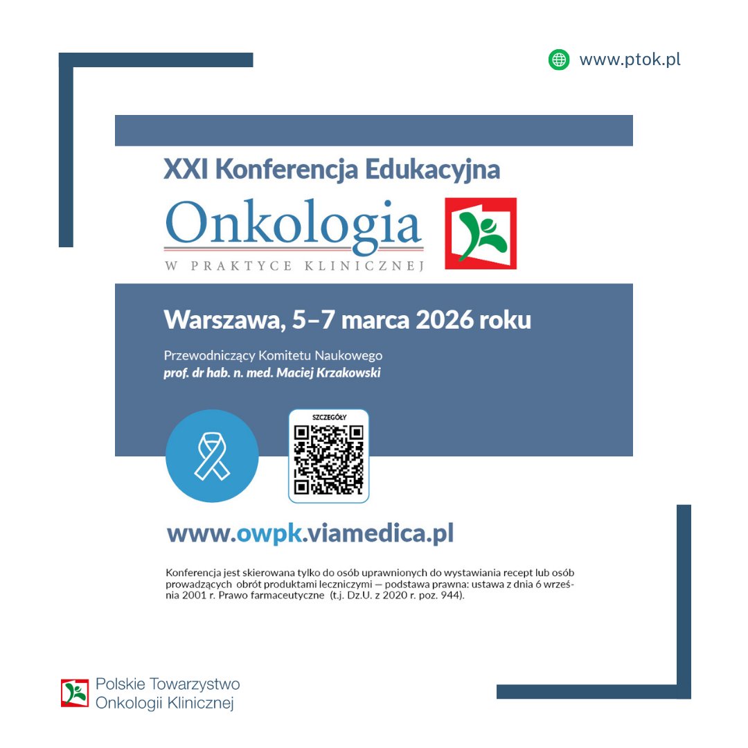 Polskie Towarzystwo Onkologii Klinicznej tweet media