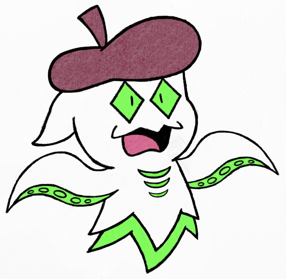 JJSponge120's tweet photo. Squinky is a floating squid-like creature who used to be a student at a school that floats in the sky. Now he’s a full-fledged artist, able to splatter and paint with his own tentacles! Just wait until his next masterpiece! 🎨 #Squinky #Squid #Artist #School #Sky #OC #JJSponge120 https://t.co/8ipy5gHEWQ