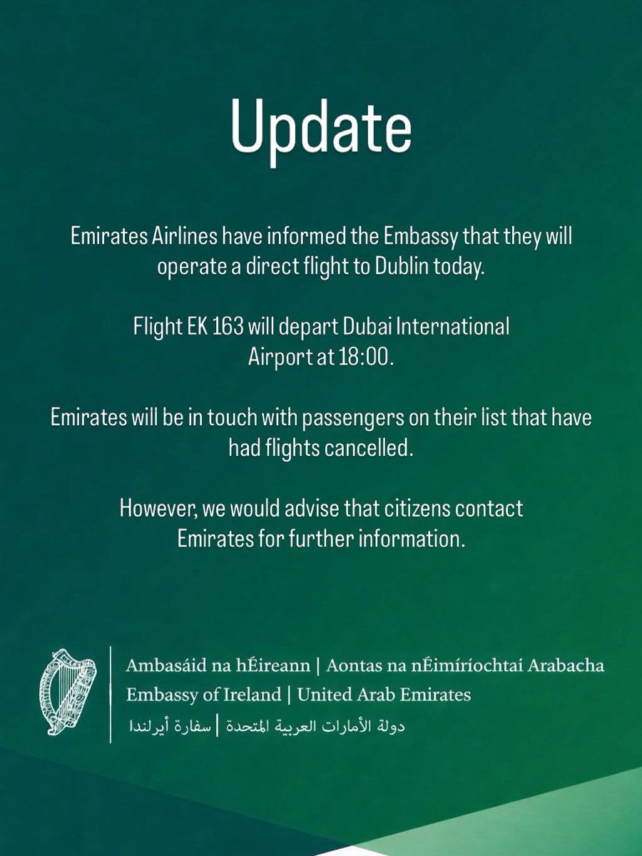 Irish Embassy UAE tweet media