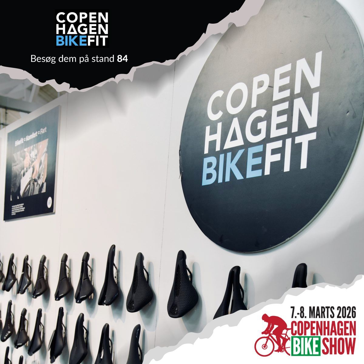 Mød Copenhagen Bike Fit på messen De er klar til snak om bikefit og alt andet omkring dig og cyklen. 

Med mere end 4500 udførte bikefits og mange tusinde solgte sadler ved de om nogen noget om komfort og optimering af din cykel til dig.