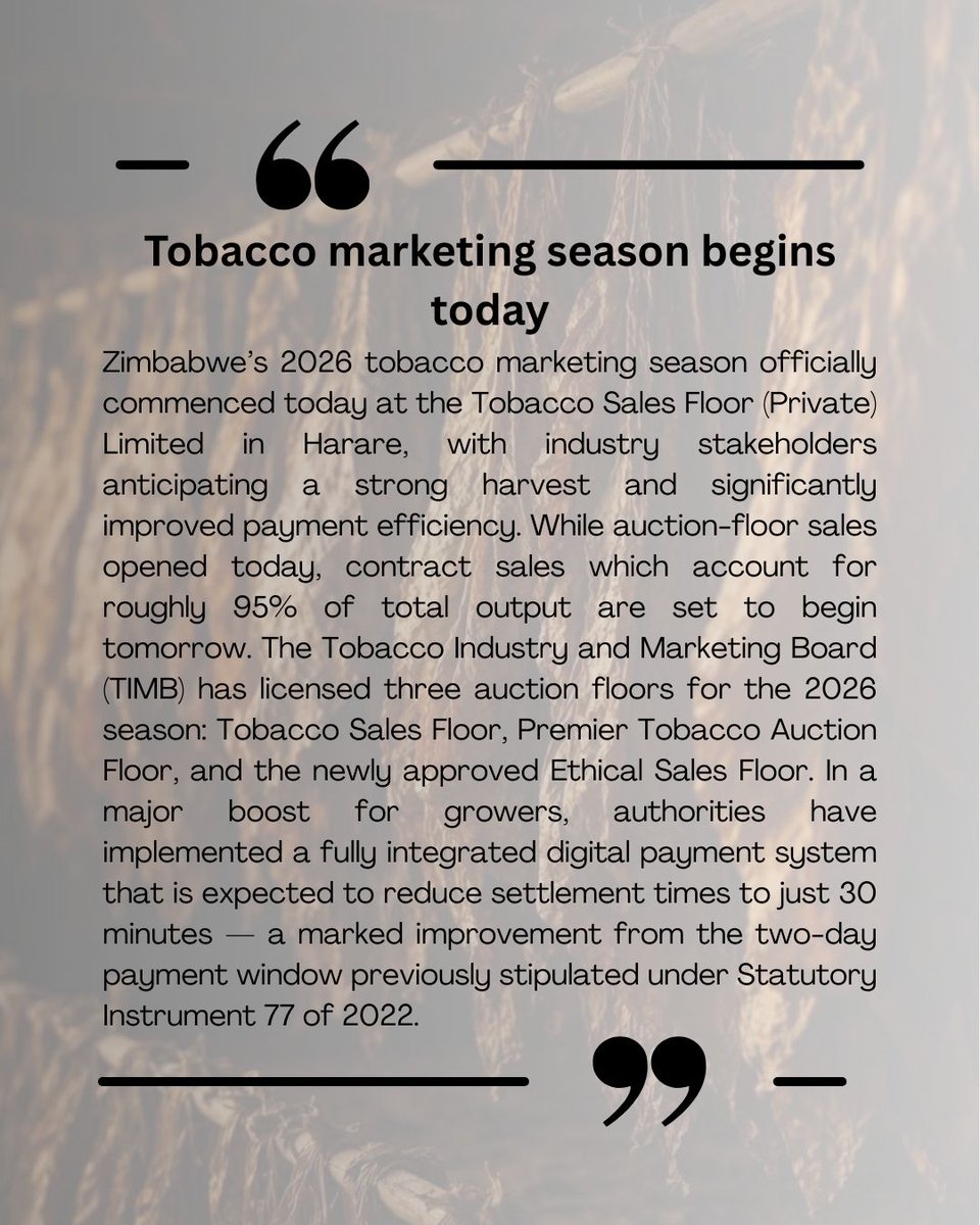Zfn_MarketViews's tweet photo. #tobacco #TIMB #FinancialNews #MarketViews #MarketUpdate https://t.co/6io8TN7eG6