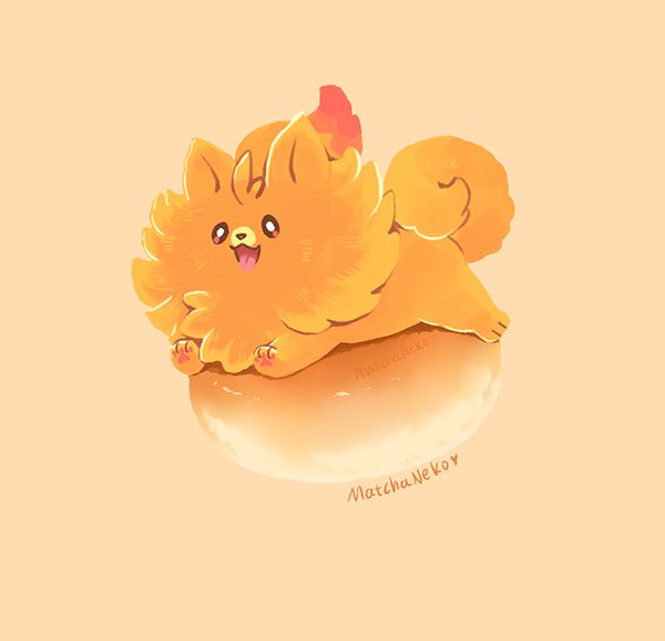 🍞 Pork Floss Bun🐶
#ポケモン風波