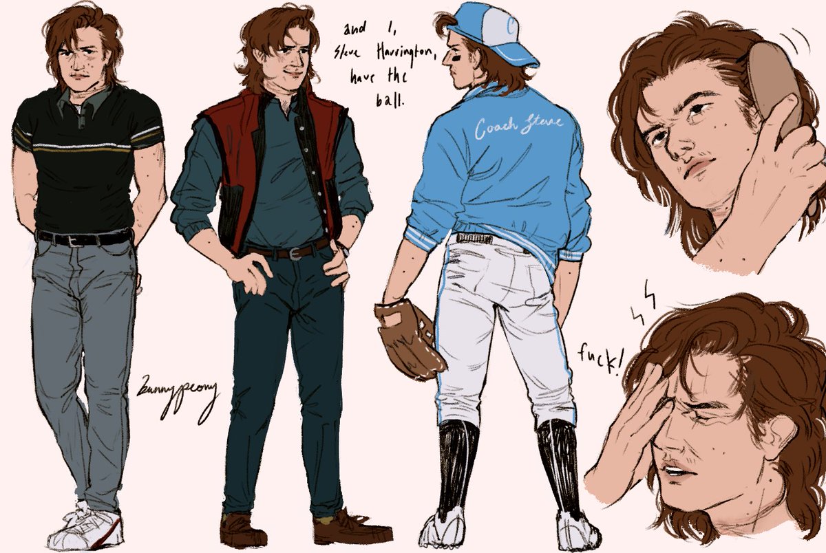 bunnypeony_'s tweet photo. #steveharrington doodles⚾️🍦 https://t.co/1mcwdTqkEt