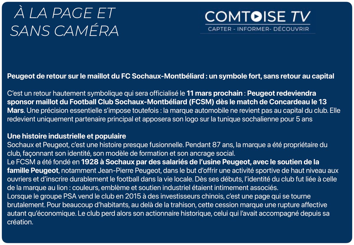 COMTOISE TV tweet media