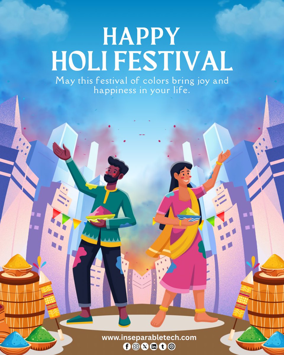 inseparabletech's tweet photo. Swipe 👉🏻 to the end…
Colors in the air, thandai in hand, and happiness in the heart. 🥛🌈
Cheers to a safe &amp; sweet Holi!
.
.
(holi celebration, holi post, reels, trending, festival of color, holi reel, holi masti)
.
#holispecial #holijoy #holi #holimasti #holifestival https://t.co/Ah5zG64Wf5