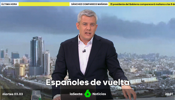 #Audiencias I

👉 <a href="/sextaNoticias/">laSexta Noticias</a> arrasa con sus ediciones este martes, lo más visto de la cadena

📈 <a href="/sextaNoticias/">laSexta Noticias</a> 14H bate por 2º día consecutivo sus MÁXIMOS de temporada con 917.000 seguidores, un 10,5% y 1.454.000 espectadores únicos

📺 Las 20H firma RÉCORD en cuota y su 2º