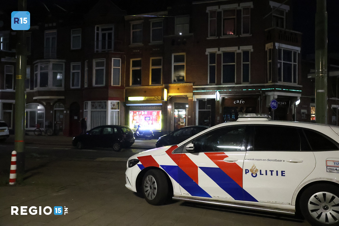 Overval op sexshop op de Weteringkade in Den Haag