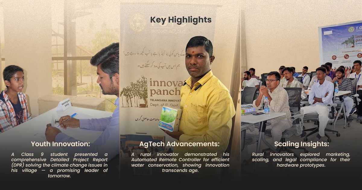 Telangana Innovation Cell, Govt. of Telangana tweet media