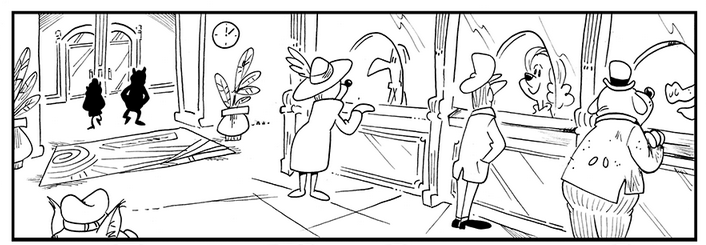 AndrewMorrice1's tweet image. 1/2 The chaps attempt to make a withdrawal.

Link to comic in following Tweet.

#HRAMcomics #blonge #SnidenSnout #tapas