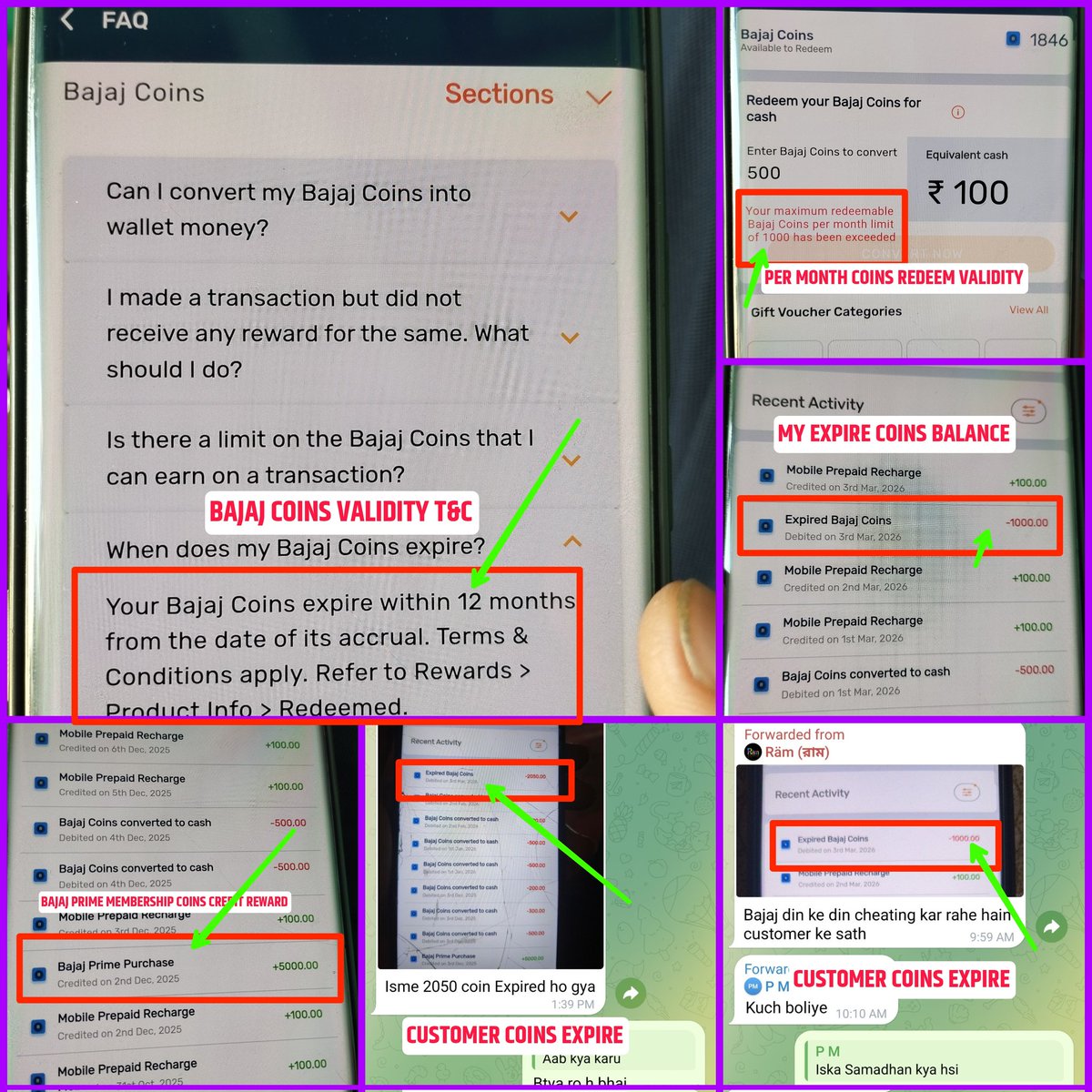 ShriCreation83's tweet photo. @Bajaj_Finserv Scam Alert! 🚨
Promised 5k coins (12m validity) via PRIME5K code, but coins expiring in 3m. Limit 1k/month hai, toh 3m mein 5k kaise use honge?
Customer care not helping. Pure fraud with users! 😡
@jagograhakjago @consaff @RBI @Bajaj_Finserv_ #Scam #ConsumerCourt https://t.co/5riUF2YoA2