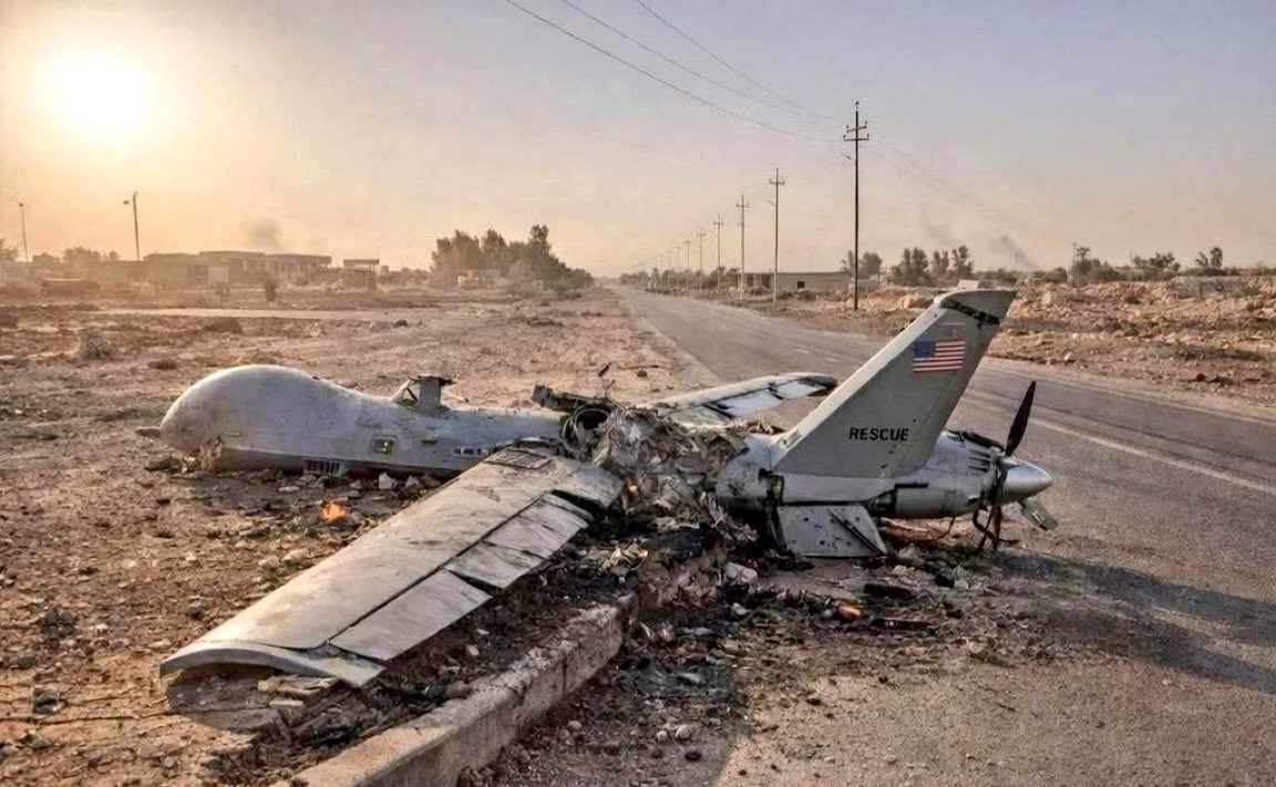 Yet another $40M American MQ-9 Reaper drone has been shot down over Iraq.