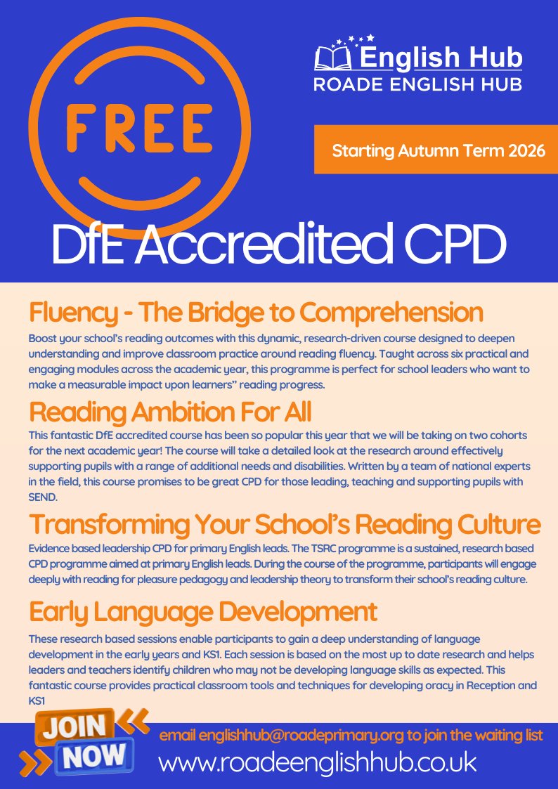 Roade English Hub tweet media