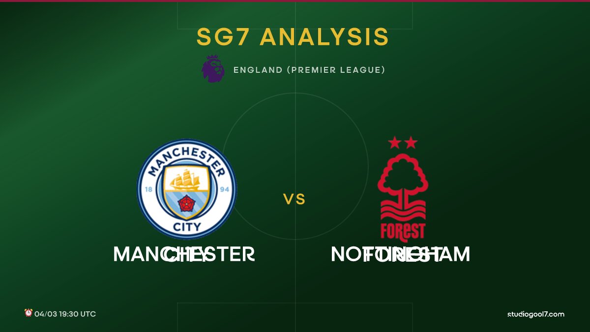 StudioGool7's tweet image. 🔥 Manchester City vs Nottingham Forest
🏟️ England (Premier League) | ⏰ 04/03 19:30 UTC | 🔥 85%
📖 Full analysis 👇
studiogool7.com/analysis/13792…

#MANNOT #EnglandPremierLeague #StudioGool7 #FootballStats