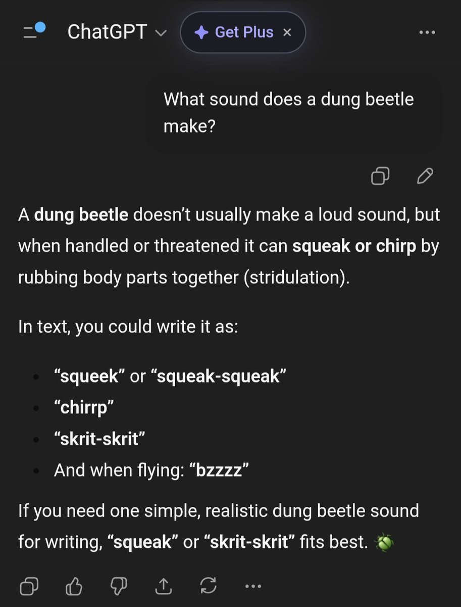 "Squeak" "Skrit" $beetle