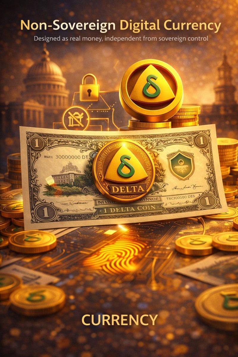 Non-Sovereign Digital Currency

📘 According to §3.6 — Economic Model in the Delta Kim Whitepaper,
Delta is positioned as a non-sovereign digital currency.

What that means:

🏛 Not issued by a government
🏦 Not controlled by banks
👥 Distribution and circulation are driven by