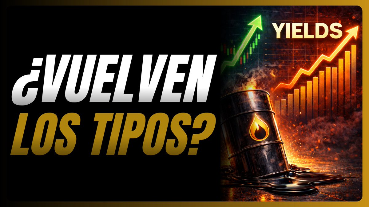 El mercado empieza a descontar algo que hace una semana parecía imposible:

¿Vuelven las subidas de tipos?

El petróleo se dispara y aumenta el riesgo de shock energético e inflación.
El guion de los bancos centrales podría cambiar.

youtu.be/wbSxgqJ9-kw