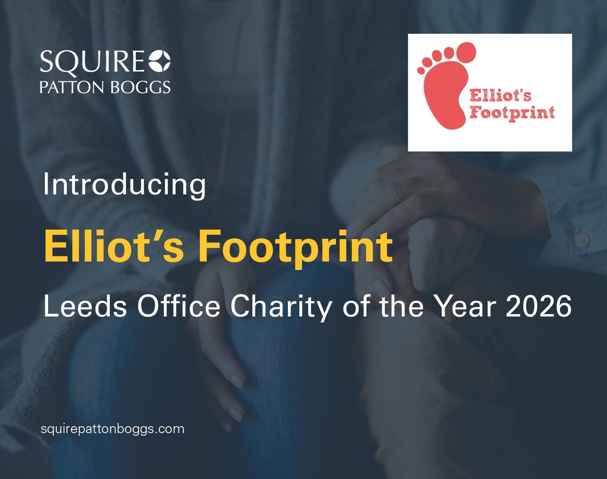 We are thrilled to share that we have been selected as the Leeds Office of Squire Patton Boggs Charity of the Year for 2026. They have many exciting fundraising initiatives planned.

You can track their fundraising efforts year-round on elliotsfootprint.org &amp; social media