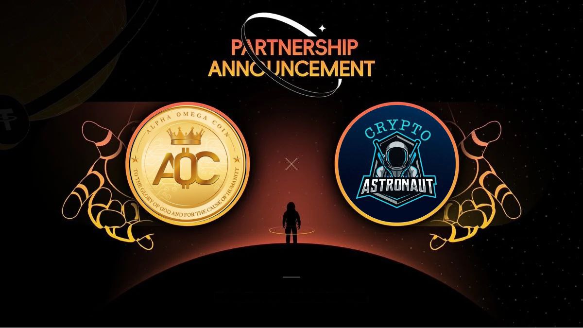 Crypto Astronaut is proud to announce a strategic partnership with Alpha Omega Coin (AOC)

A multi-chain Web3 ecosystem built on Jesus Christ–focused Agape Love principles and powered by proprietary Market Protection Algorithms. Structured around the AOC Mother Coin and